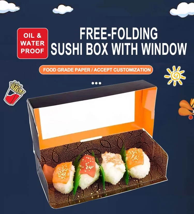 Window Sushi Paper Container
