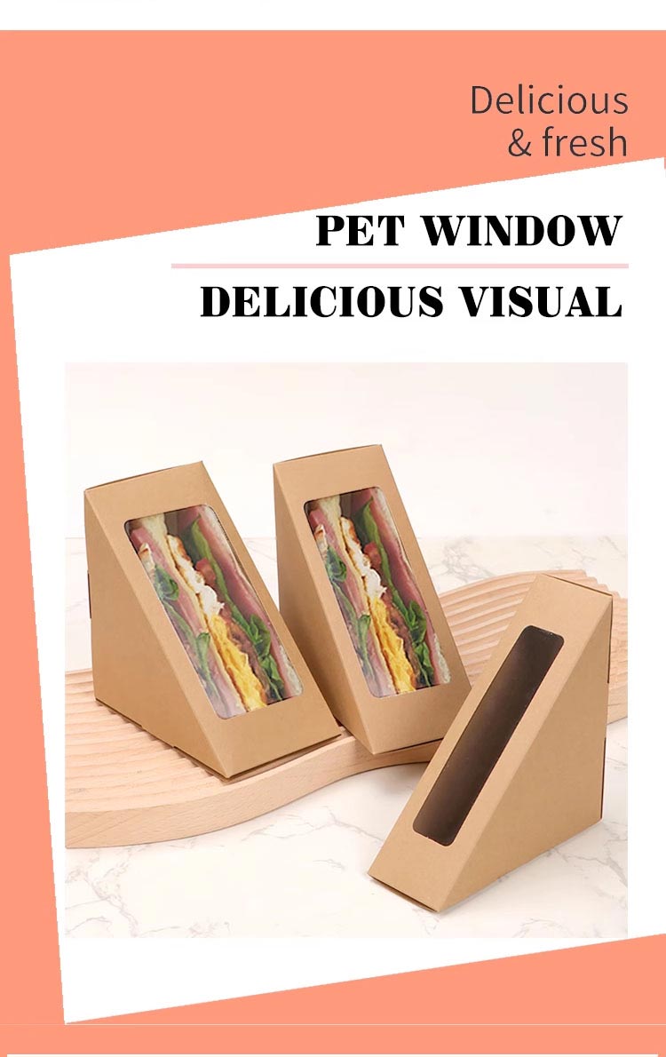 Triangle Sandwich Takeaway Box
