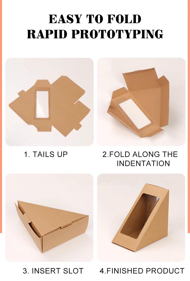 Triangle Sandwich Takeaway Box