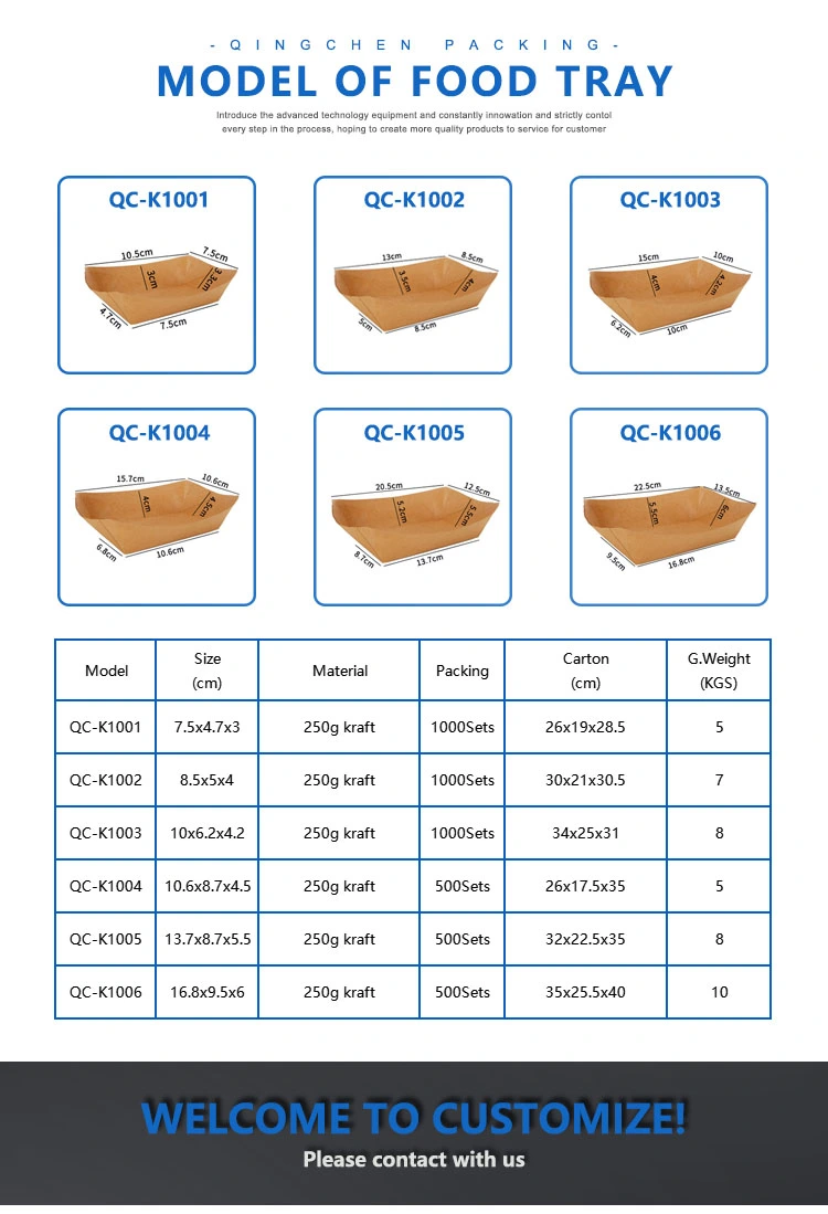 Greaseproof Kraft Food Tray