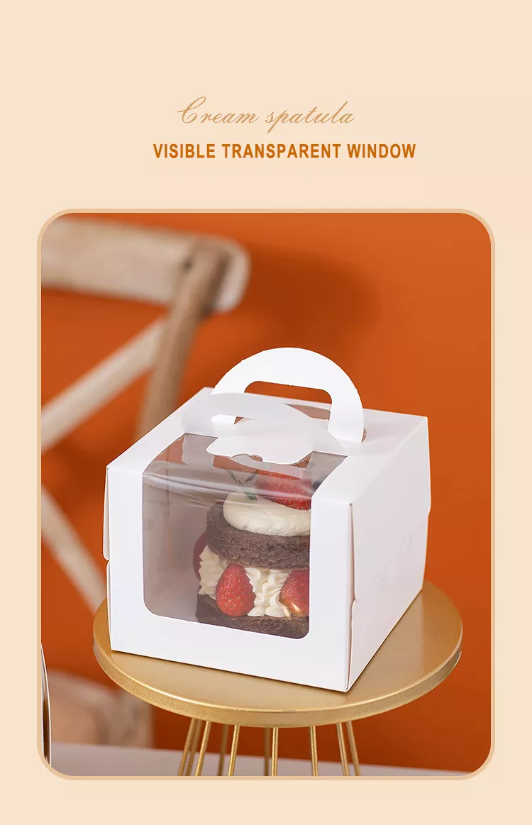 Window Mousse Cake Box