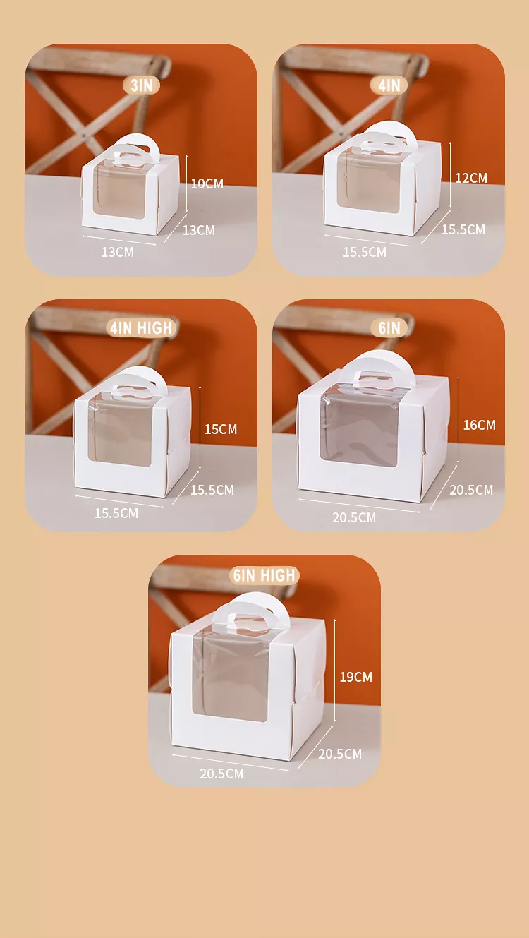Window Mousse Cake Box