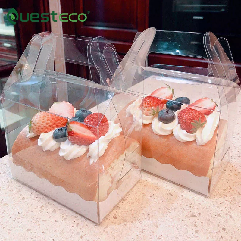 Handle Clear Cake Box