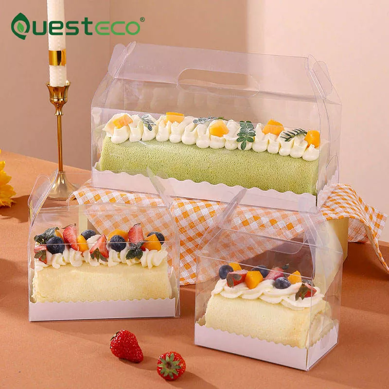 Handle Clear Cake Box