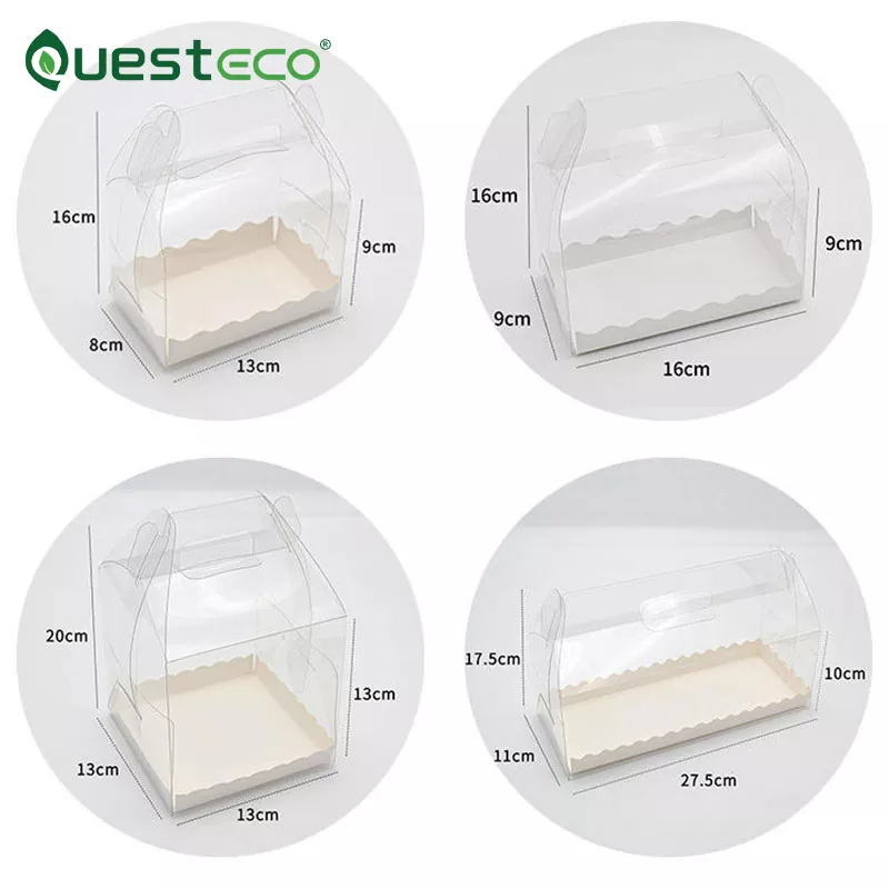 Handle Clear Cake Box