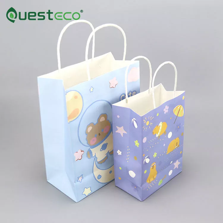 Ivory Paper Bag With Handles