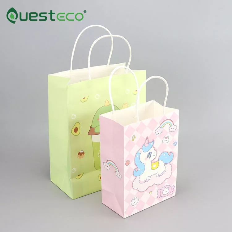 Ivory Paper Bag With Handles
