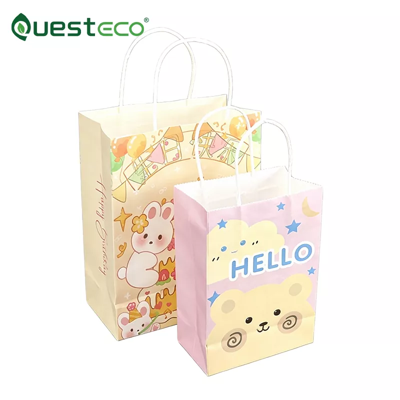 Ivory Paper Bag With Handles